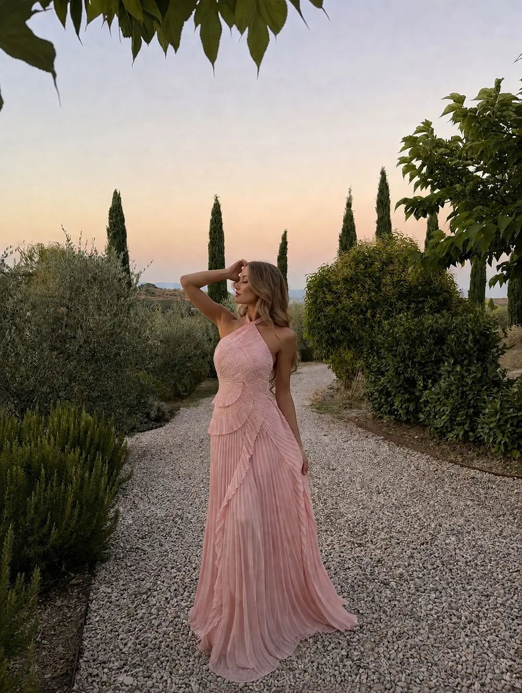 Ophelia | Strapless Backless Tassel Maxi Dress
