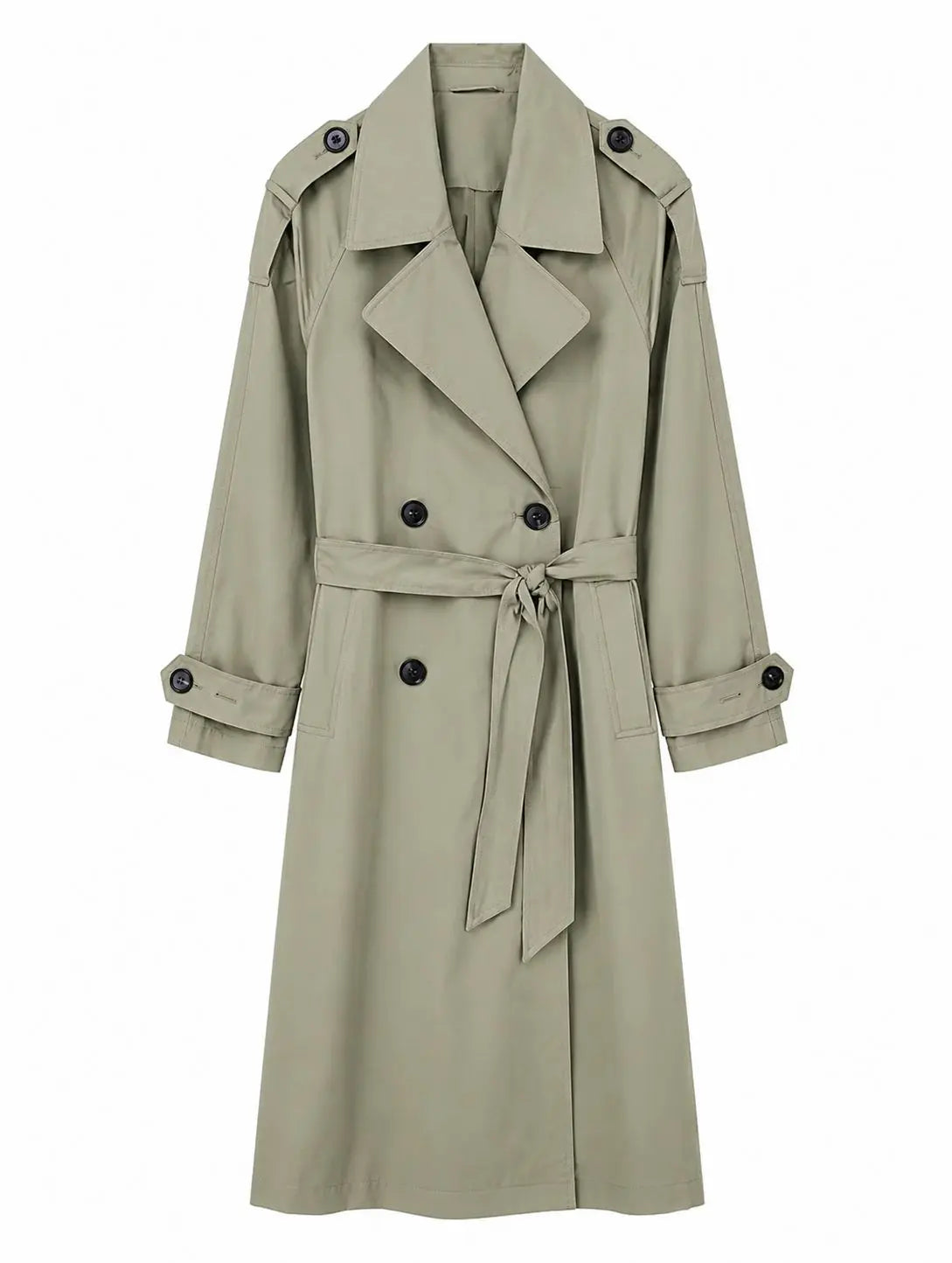Vivienne | British Double-Breasted Belted Trench Coat