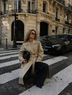 Vivienne | British Double-Breasted Belted Trench Coat