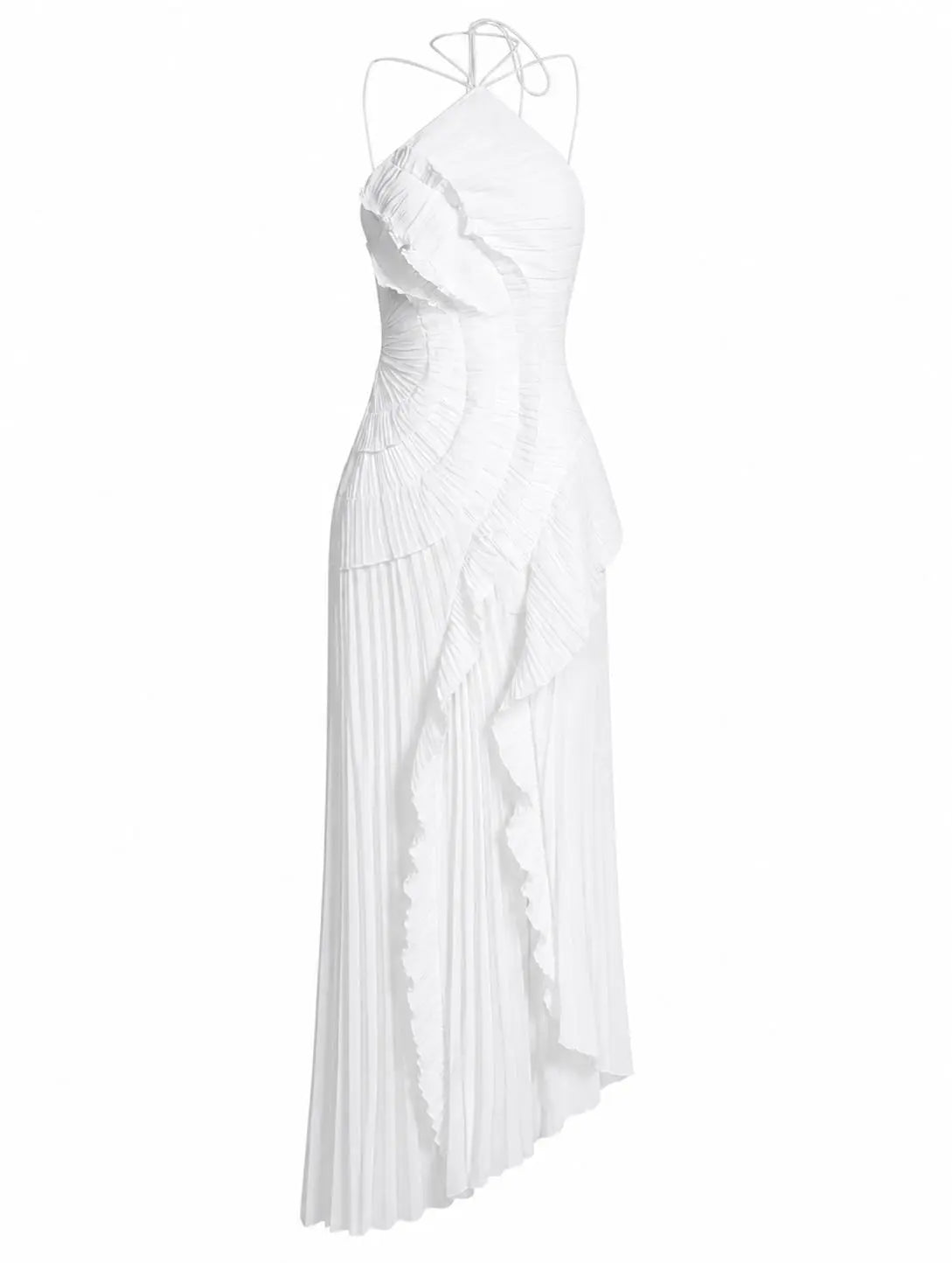 Ophelia | Strapless Backless Tassel Maxi Dress