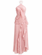 Ophelia | Strapless Backless Tassel Maxi Dress