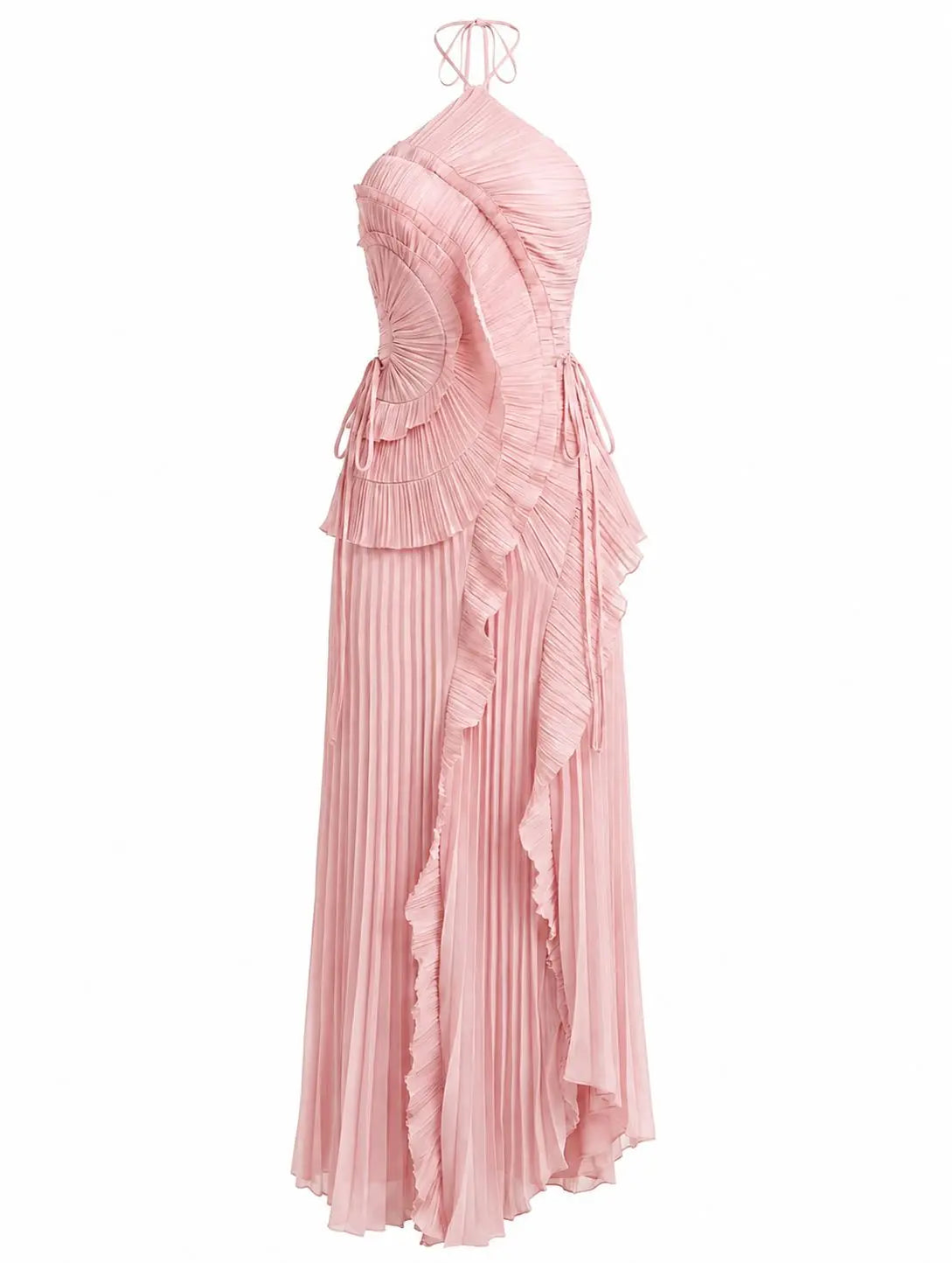 Ophelia | Strapless Backless Tassel Maxi Dress