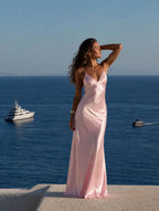 Sienna | Satin Backless Maxi Slip Dress