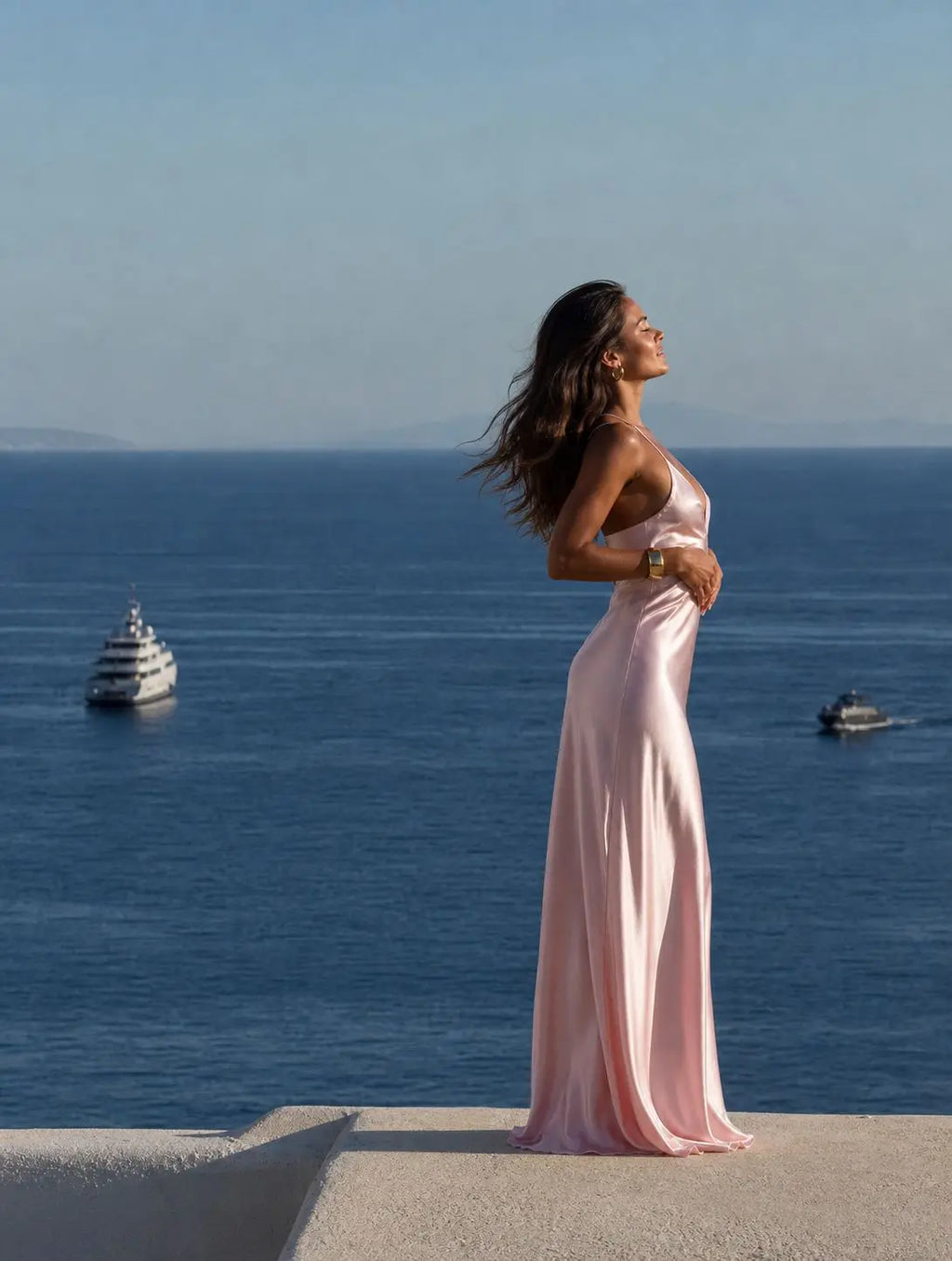Sienna | Satin Backless Maxi Slip Dress
