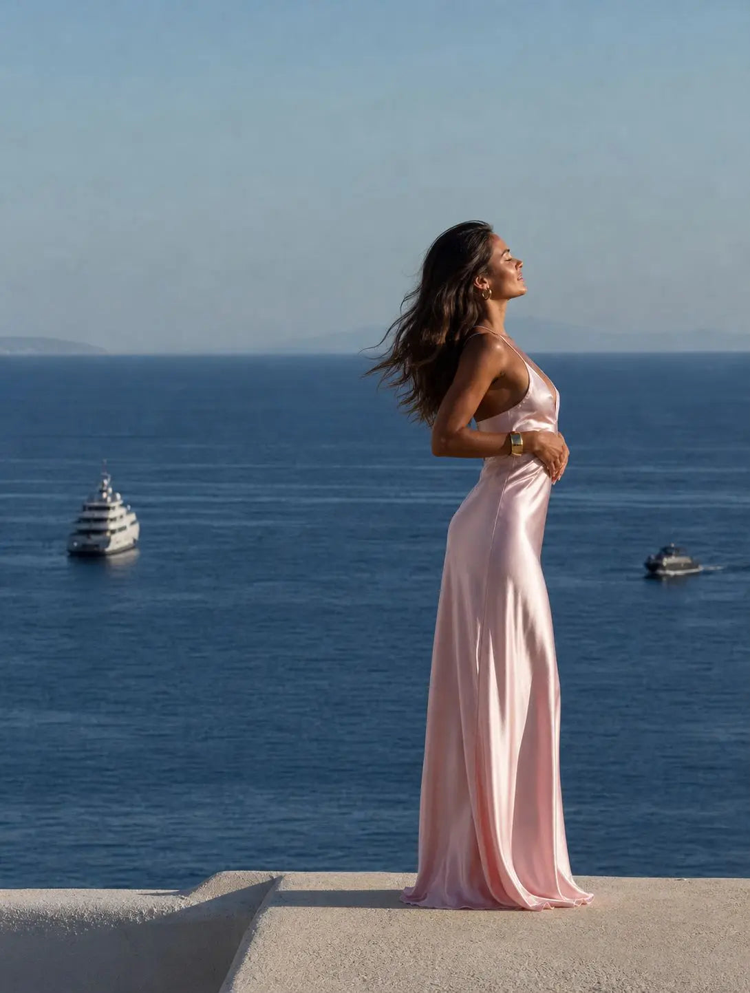 Sienna | Satin Backless Maxi Slip Dress