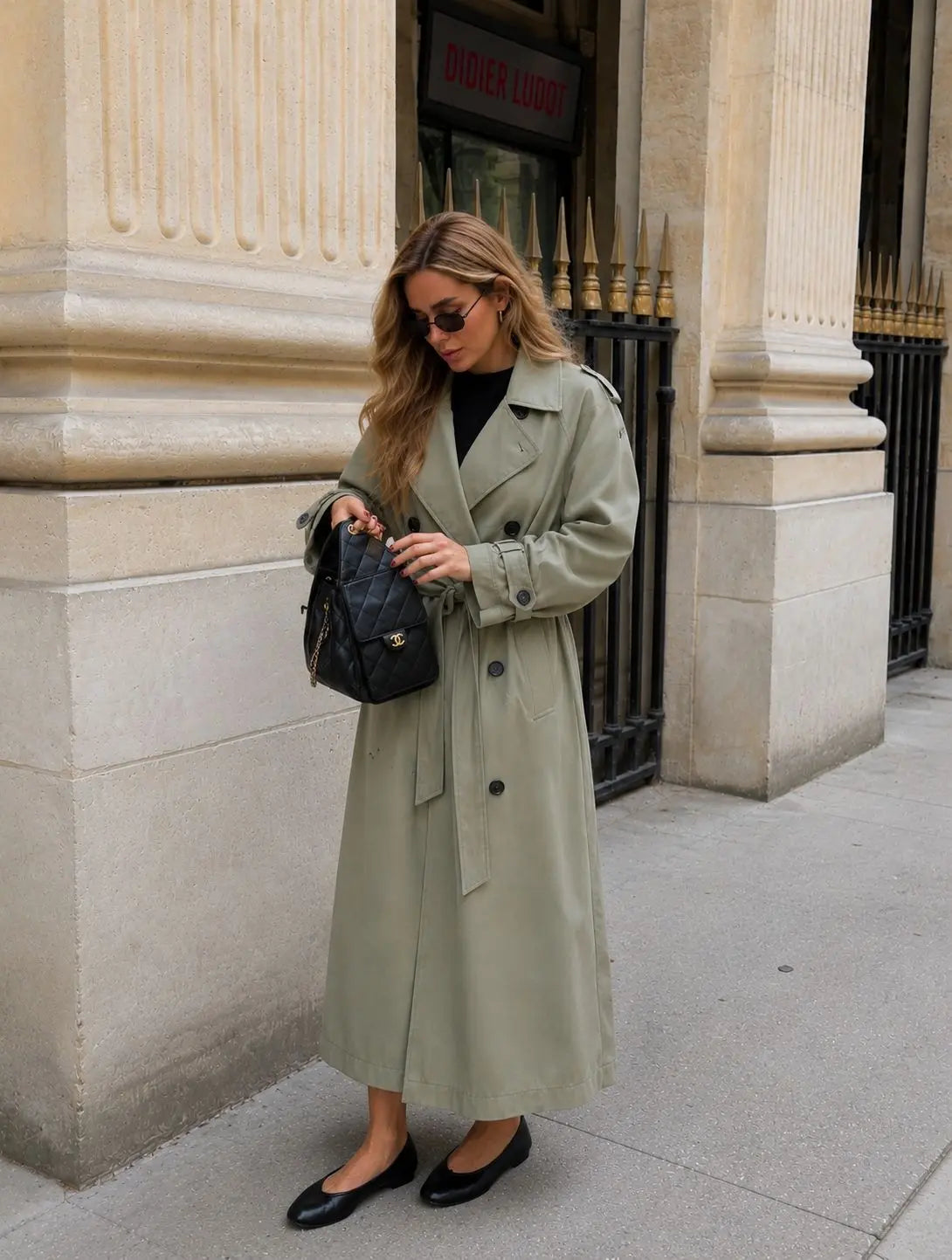 Vivienne | British Double-Breasted Belted Trench Coat