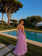 Ophelia | Strapless Backless Tassel Maxi Dress