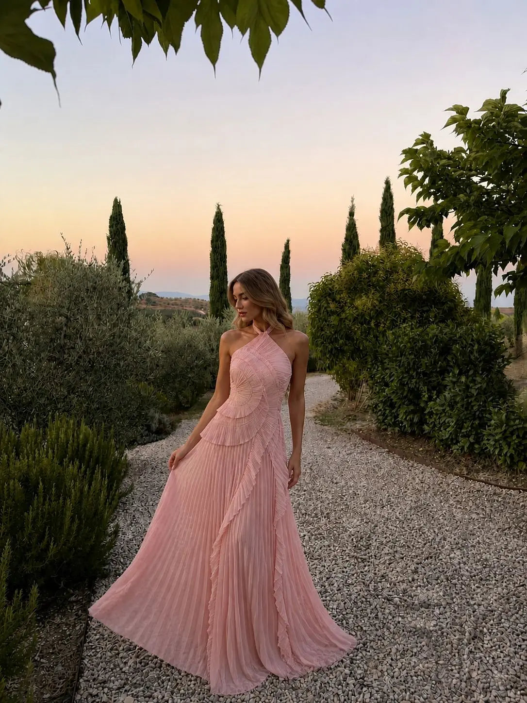Ophelia | Strapless Backless Tassel Maxi Dress